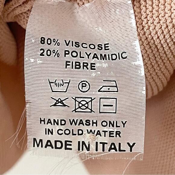 Natan Knit Cardigan Sweater Cropped Women’s size 2 Tan - Picture 7 of 7